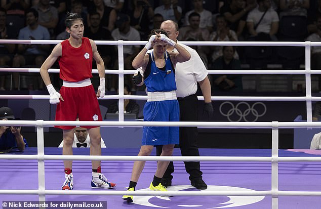 Lin Yu-Ting (pictured left) has been accused of being a man by the International Boxing Federation after he failed gender eligibility tests at last year's world championships in India