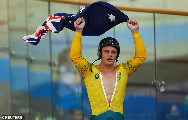 Australian sports fans have called on cyclist Matthew Richardson to return taxpayers' money after the Olympic silver medallist defected to Britain (pictured after winning bronze at the Paris Games)