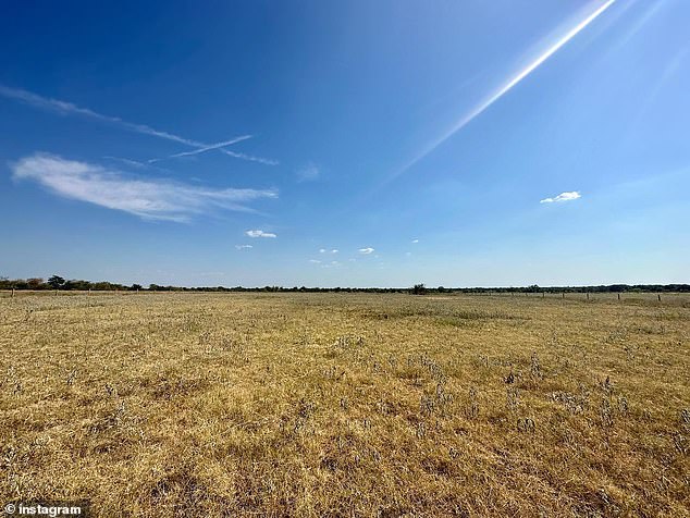 Farmland in Van Zandt County, Texas. The county is located near the Dallas-Fort Worth area