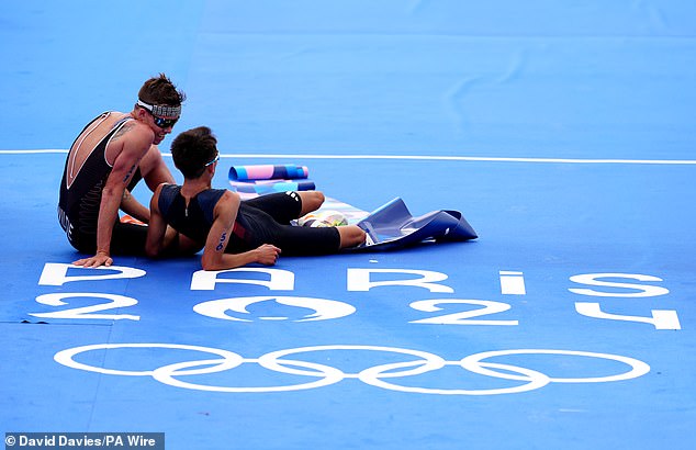 Yee caught New Zealander Wilde (left) in the final stages of the Olympic event in July