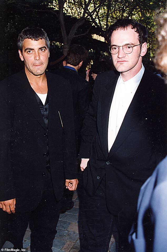 It comes after George revealed he is 'a bit annoyed' with Quentin Tarantino for talking 's**t' about him [George and Quentin pictured in 1995]