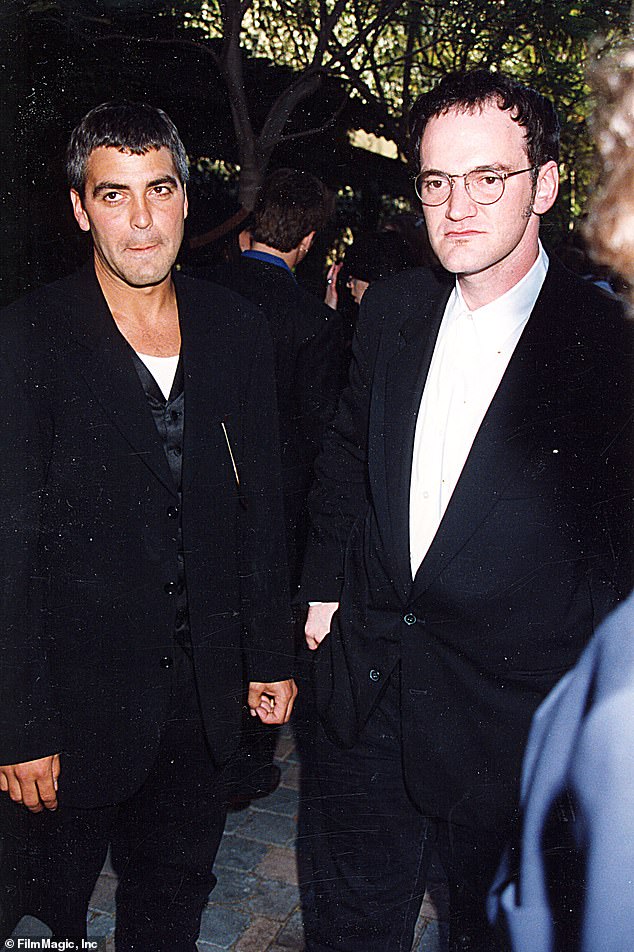 Despite their previous collaboration and his illustrious career both in front of and behind the camera, Quentin has reportedly said some negative things about George lately, which the hunk is not at all impressed with. [George and Quentin pictured in 1995]