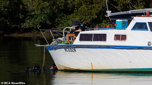 Police search a waterway on Sydney's city limits after a man who called for help in the dark apparently disappeared