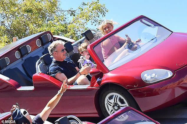 Gordon Ramsay and his wife Tana enjoyed a magical day at Disneyland in California this week, when they took their two youngest sons to the theme park