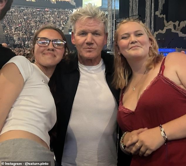 Gordon Ramsay, 57, stole the show at American singer-songwriter Noah Kahan's O2 concert on Thursday night