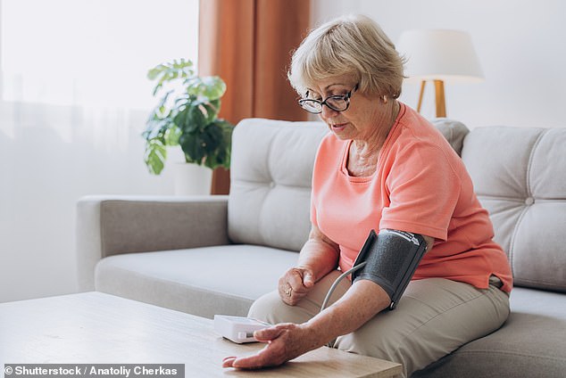 High blood pressure causes blood vessels to constrict. The heart has to work harder to pump more blood, but constricted blood vessels prevent oxygen from reaching the brain, which likely supports the link to Alzheimer's.