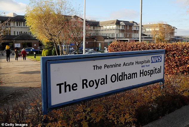 The tragedy comes as criticism grows over the NHS's reliance on PAs – healthcare workers who do not hold a medical degree but are hired to support doctors. Pictured: File photo of The Royal Oldham Hospital