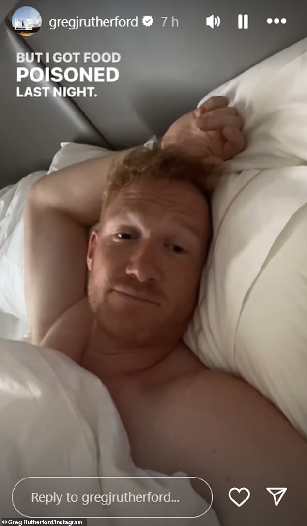 Greg Rutherford has revealed his first day at the Paris Olympics was ruined by a serious case of food poisoning