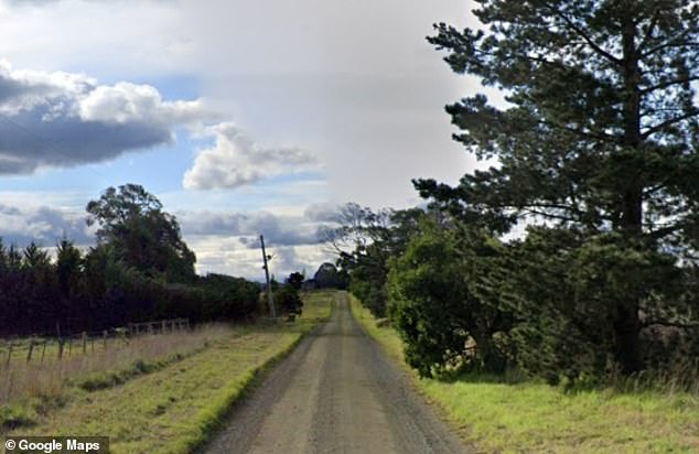 A man was found dead in his car on Mount Ararat Road, Nar Nar Goon North (pictured) in regional Victoria at about 3.15pm on Monday