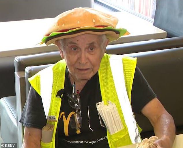 Edward Eubanks has worked at Henderson McDonald's, just outside Las Vegas, since 2009. He makes sure the dining room is in tip-top shape by cleaning tables, stocking the drink station and sweeping the floors.