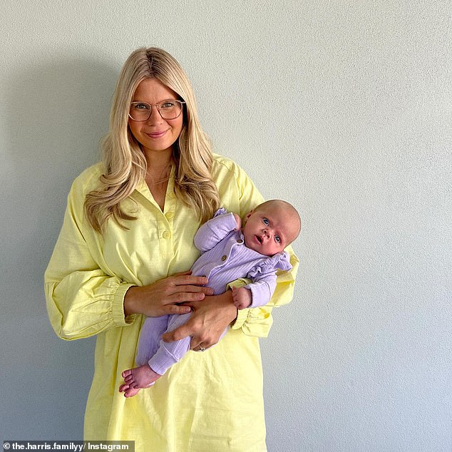 An Australian influencer has given a heartbreaking update on her one-year-old who was in a coma for 100 hours. Allanah Harris (pictured with daughter Daisy) and her husband Brock run the popular TikTok page The Harris Family