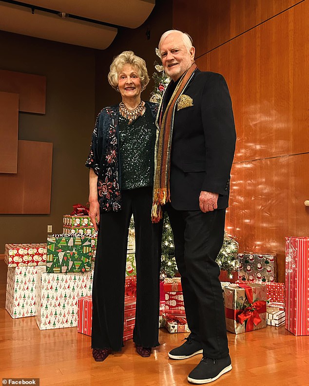 Graham's parents Joan and Jim seen in a 2023 Facebook post