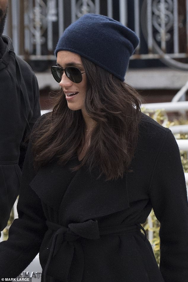 Meghan was spotted heading to the set from her Toronto home in 2016 - when she was still dating Prince Harry