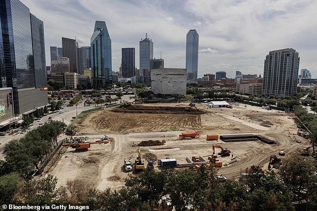 The location of Goldman Sachs Group's new campus following a groundbreaking in Dallas, Texas in 2023