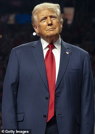 Former President Donald Trump in Glendale, AZ on August 23