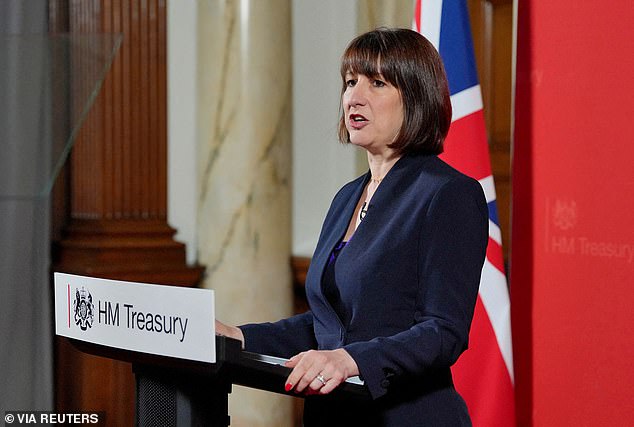 Chancellor of the Exchequer Rachel Reeves delivers a speech at the Treasury in London on July 8