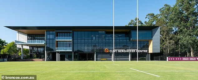 A Broncos NRL star being investigated on domestic violence charges has reportedly been cleared by Queensland police (pictured at the Clive Berghofer Centre in Brisbane)