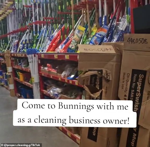 Hailey McNicol from The Proper Cleaning Group in Sydney's Macarthur region shared her favourite Bunnings products