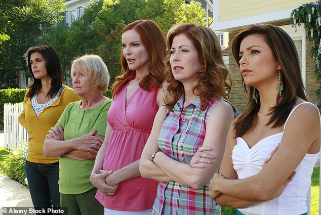 The Desperate Housewives Are Shocked By The Ugly Water Feature On Wisteria Lane