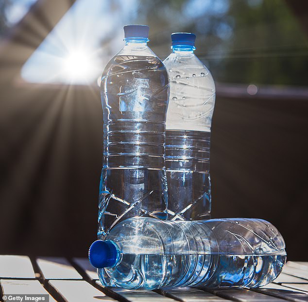 A content creator has revealed she doesn't buy bottled water that's been left out in the sun (stock image)