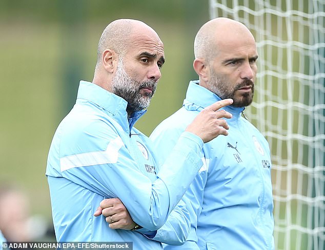 Enzo Maresca (right) worked under Pep Guardiola at Man City and is accused of posing as his mentor