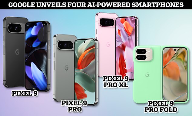 The long wait for Google fans is over as the tech giant unveils four new phones, including the highly anticipated Pixel 9 Pro Fold