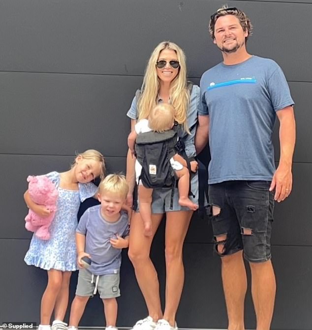 Matt Rose (pictured right, with his wife Elle and their three children) was diagnosed with colorectal cancer in late July. The news came 'out of the blue' as he had few symptoms