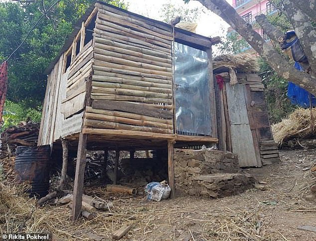 These menstrual huts are usually made of mud or wood and are located kilometers away from the main building.