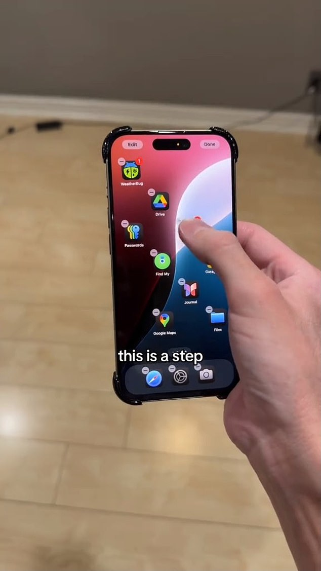 Tyler Morgan shows in a TikTok how to place your apps anywhere on the home screen with iOS 18.