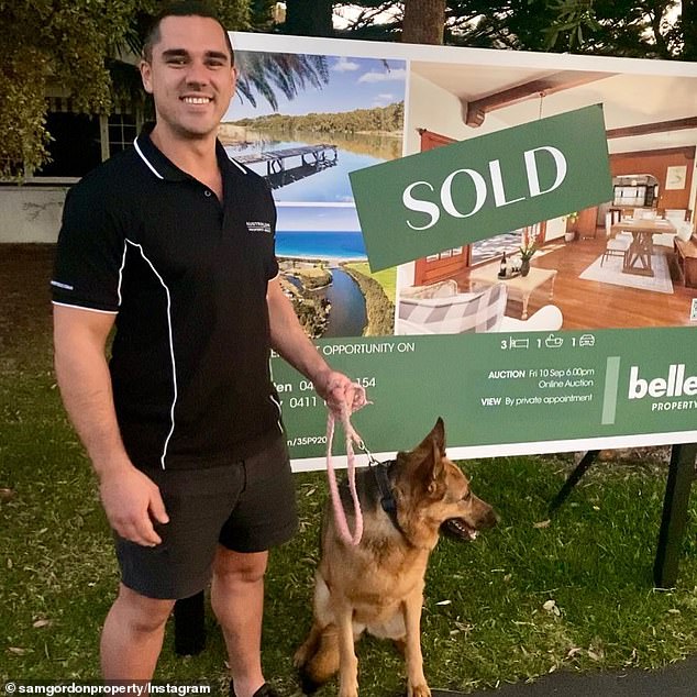 Sam Gordon (pictured) gave up his job as a farm labourer when he was just 28 years old after building up a huge property portfolio