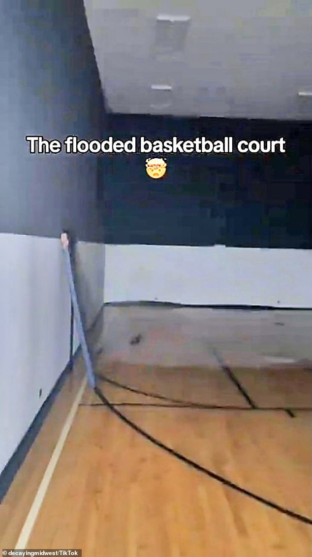 Jordan's private indoor basketball court is flooded in TikTok video