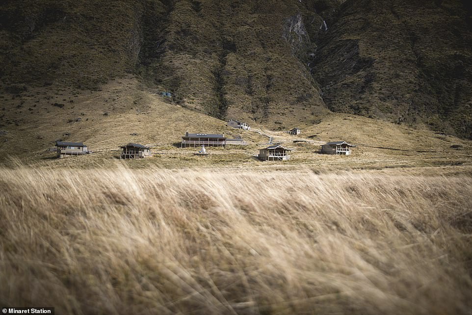 The lodge (above) is located 3,000 feet above sea level on a 50,000-acre ranch that is home to deer, sheep and cattle