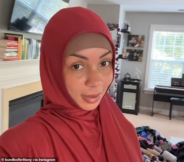 Instagram model Brittany Renner is accused of mocking Islam after posting a video of herself wearing a hijab