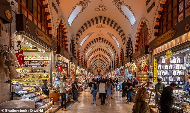 Head to Durumcu Mehmet in the Grand Bazaar, pictured, for the 'best kebab in Istanbul'