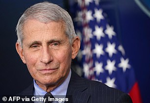 Her diagnosis came shortly after that of Dr. Anthony Fauci (pictured)