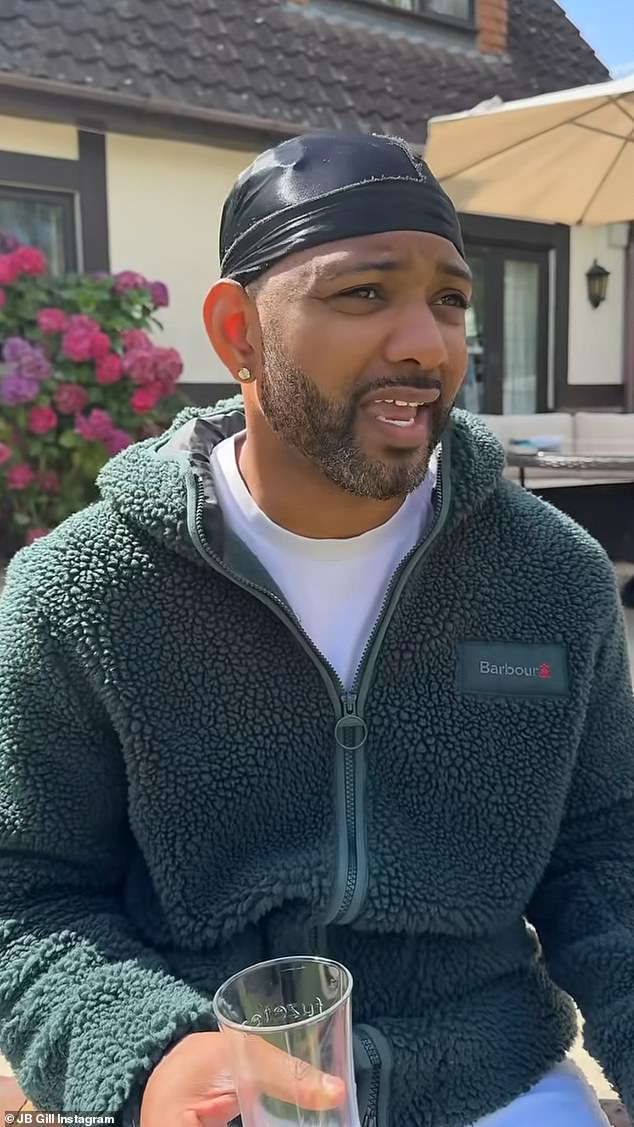 JB Gill spoke out about the 'curse' of Strictly Come Dancing with his wife Chloe in a funny clip this week, insisting that 'it's not his fault'