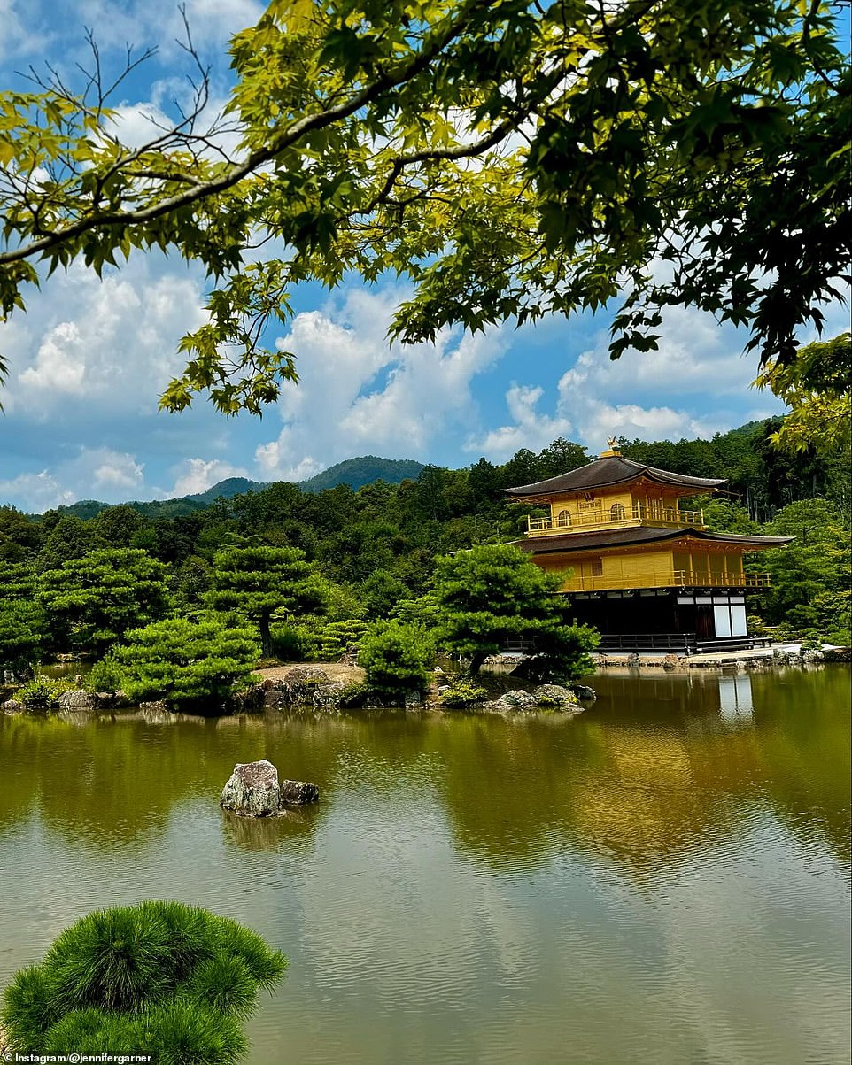 Then there was a photo of a picturesque park: 'Kinkaku-ji Golden Pavilion. What a beautiful world'