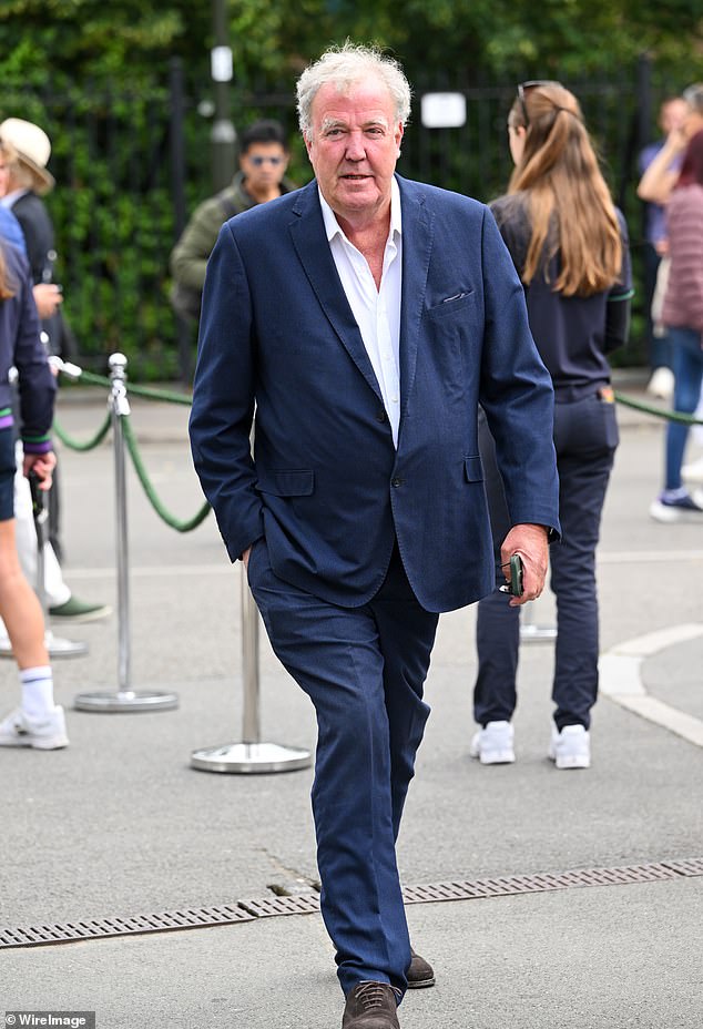 Jeremy Clarkson (pictured) has again criticised Meghan Markle for her 'dumb' and 'unroyal' baby shower she held before giving birth to Archie