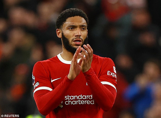 Joe Gomez DOESNT travel with his Liverpool team mates to Ipswich