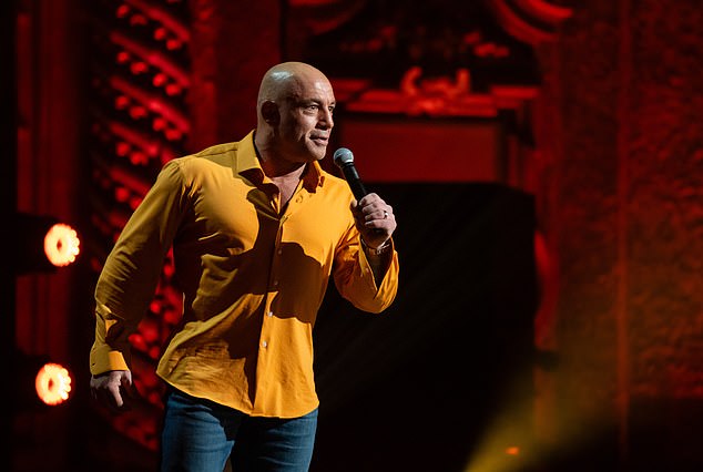 Joe Rogan at the Majestic Theatre in San Antonio, Texas for his Netflix special