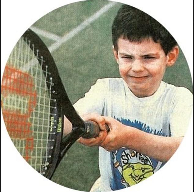 Judy Murray took to X to share a photo of her son Andy playing tennis as a five-year-old boy