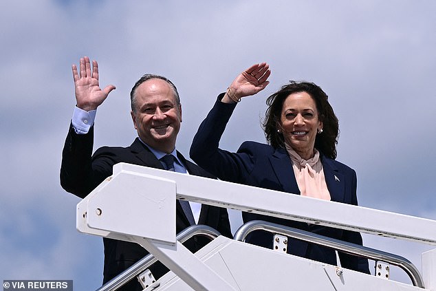 Kamala Harris hoped to distract from her husband's affair by announcing her running mate on Tuesday