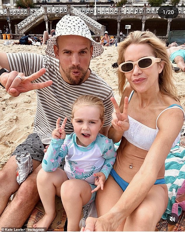 Kate Lawler has spoken openly about the tough times in her marriage to husband Martin, admitting that the couple's relationship therapy saved their relationship (pictured with their daughter Noa)