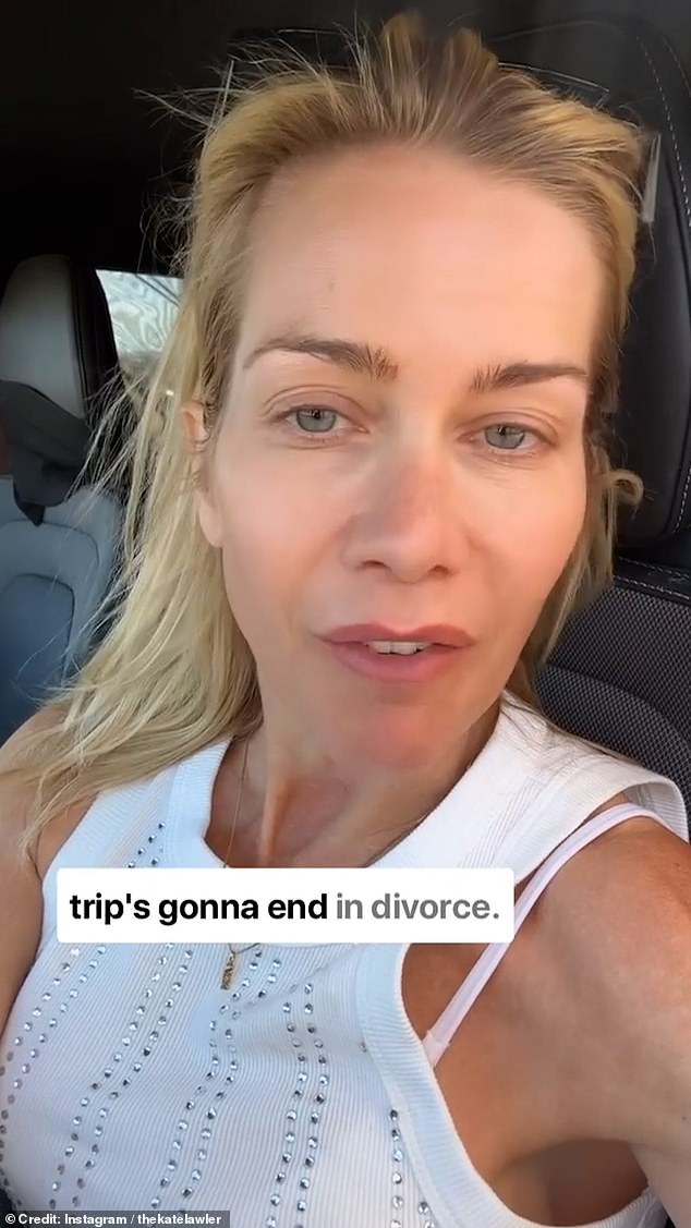 This week, Kate joked that her marriage was on the rocks as the family continued their road trip through Europe