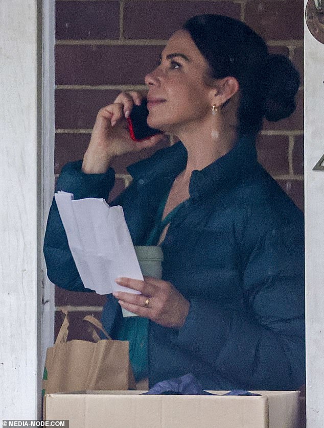 Kate Ritchie (pictured) is spotted wearing a diamond ring on her wedding finger