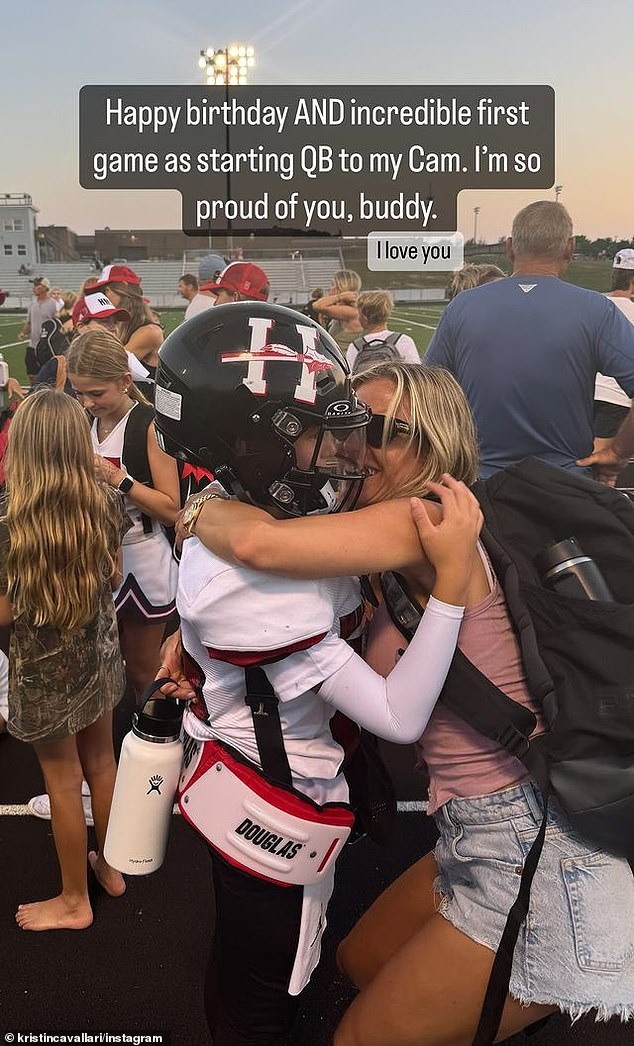 Kristin Cavallari's son Camden celebrated his 12th birthday and his first-ever game as the starting quarterback for his youth soccer team this week. And Cavallari, 37, highlighted her son's milestones with a post she shared to her Instagram Story on Thursday.