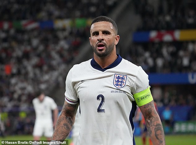 Kyle Walker told how his father 'moved him to tears' after every football game as he discussed his troubled childhood in a candid new interview (pictured last month)