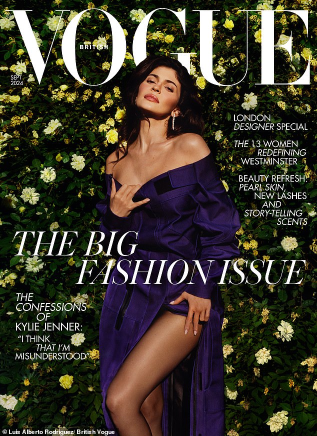 Kylie became the first Kardashian-Jenner to grace the cover of British Vogue this week, saying in an accompanying interview that she's 