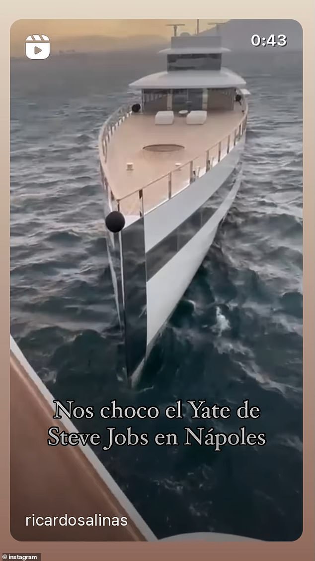 Make way! A megayacht owned by Mexican billionaire Ricardo Salinis collided with a yacht owned by Emerson Collective founder Laurene Powell Jobs, which was commissioned by her late husband Steve Jobs.