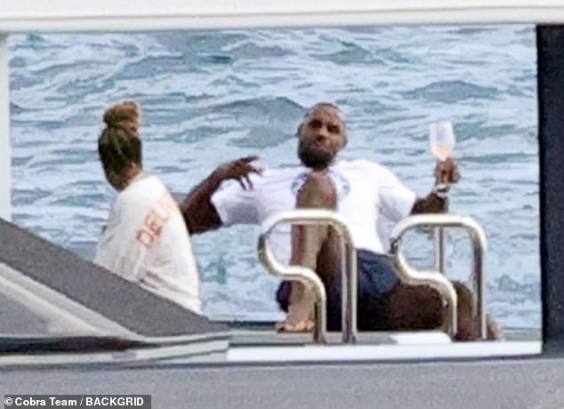 LeBron is unwinding after a hectic summer and an 82-game NBA season with the LA Lakers